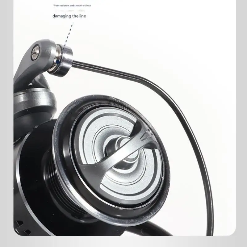 Carrete giratorio Mavllos ME 2 + 1 rodamientos, carrete de pesca giratorio de arrastre máximo de 15kg a prueba de agua salada, intercambiable para mano izquierda/derecha - imagen 5