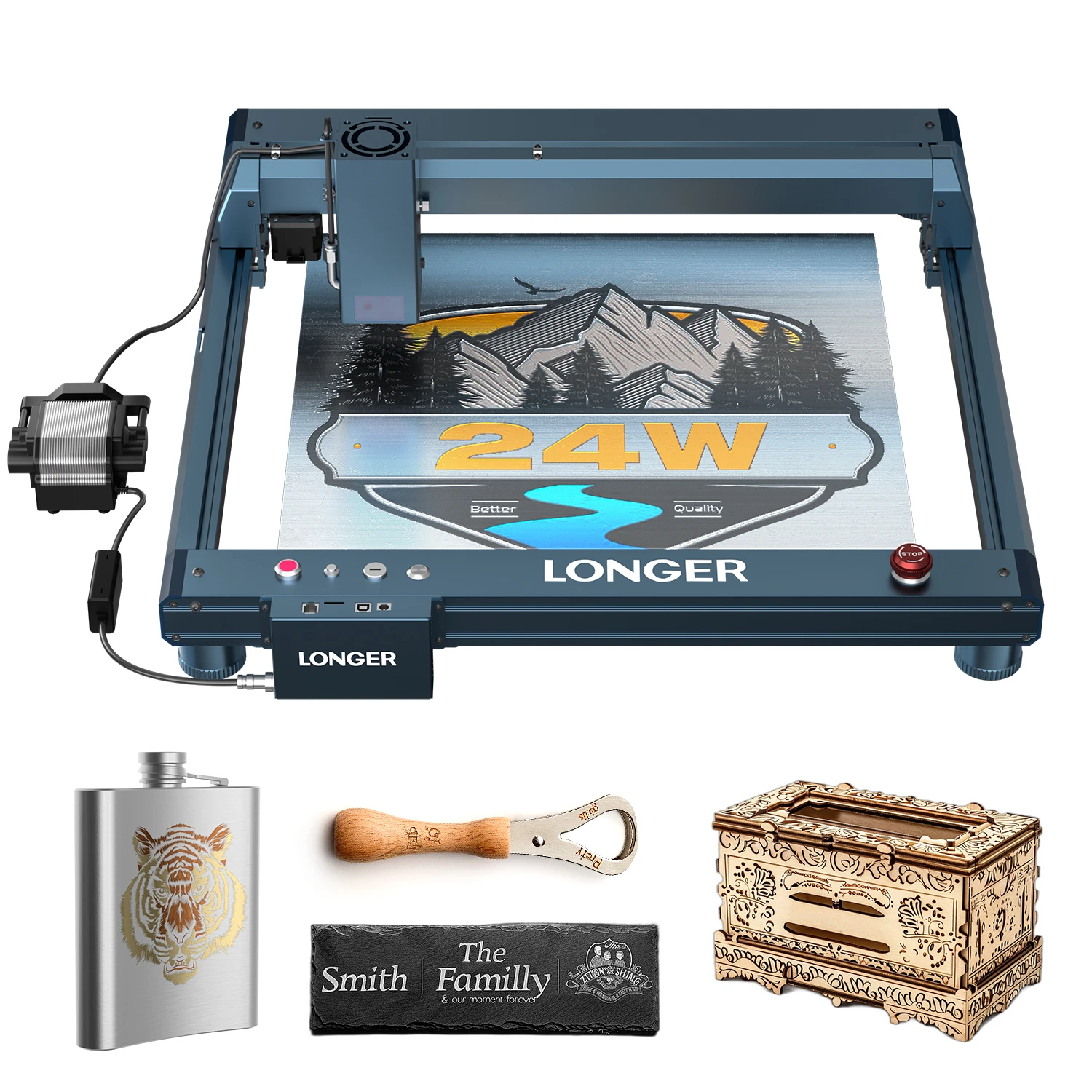 Grabador Láser LONGER B1 20W – Diodo alta precisión 450x440 mm - imagen 2