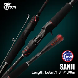 Caña Spinning Ultraligera Leydun Sanji – Carbono, guías Fuji y acción rápida