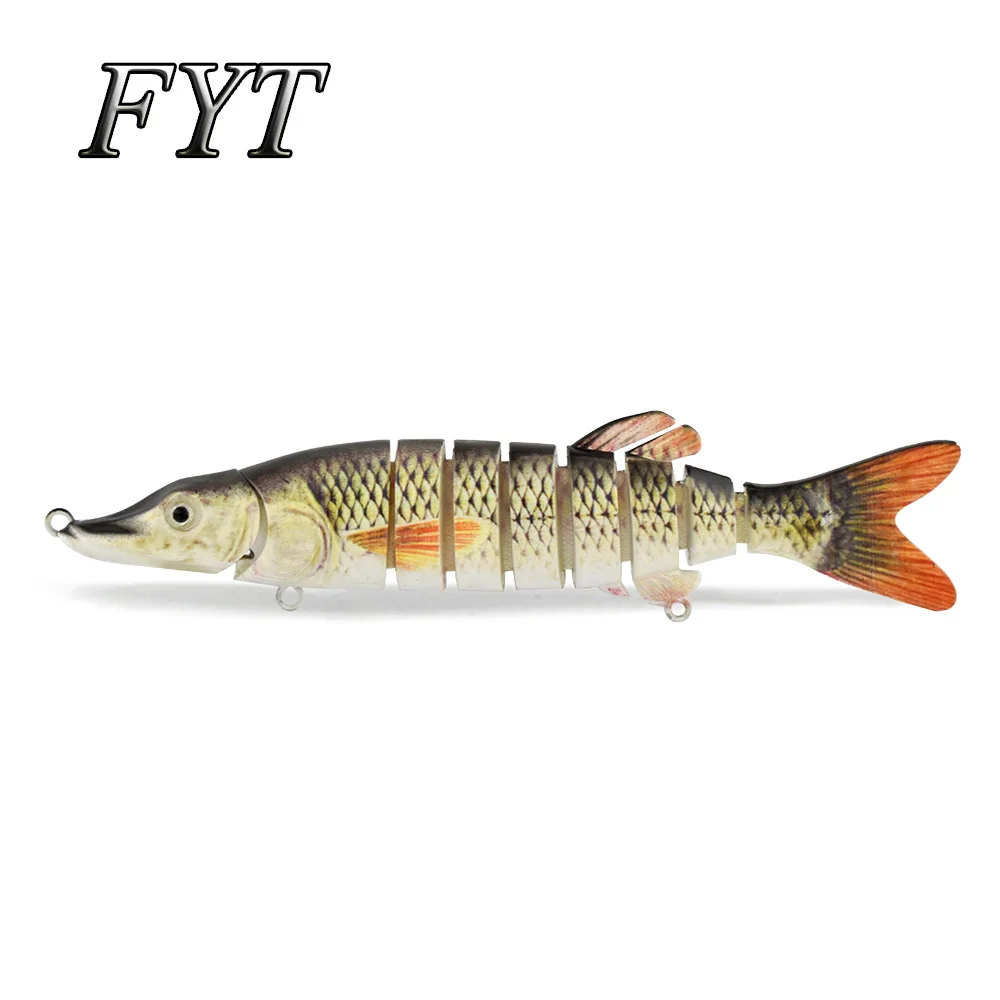 Señuelos de Pesca Wobblers de 13cm y 17g, multiarticulado Swimbait, 9 segmentos, Crankbait, cebo Artificial duro, accesorios de pesca de Lucio - imagen 3