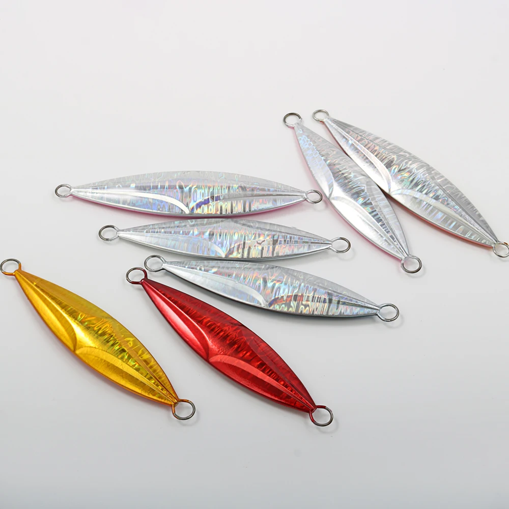 CASTFUN 40g 60g 100g 150g señuelo de Jigging de paso lento plantilla de Metal señuelo de pesca de agua salada plantillas de fundición cebo Artificial - imagen 5