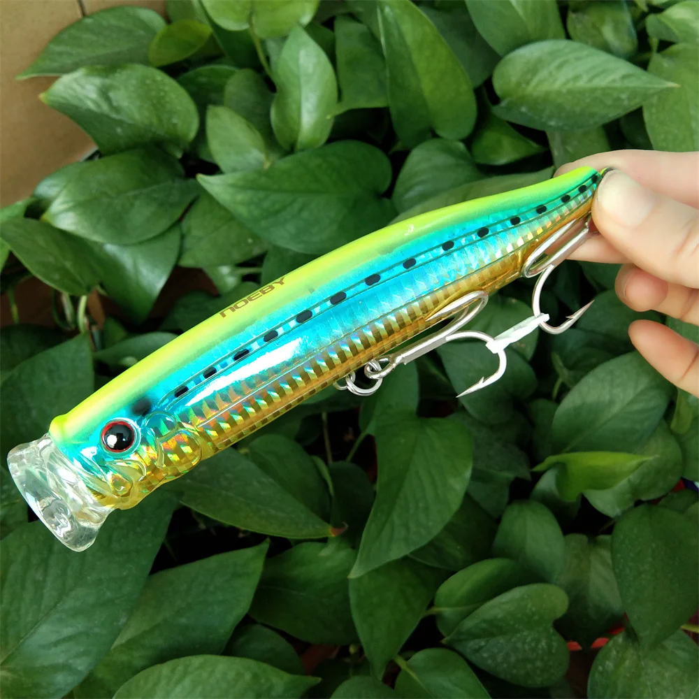 Noeby-señuelo de pesca Popper, cebo duro Artificial Wobbler, 150mm, 55g, 2 unidades - imagen 5