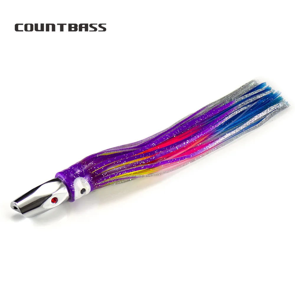 Countbass Diamond Jet Head – Bala latón con falda calamar para túnidos - imagen 3