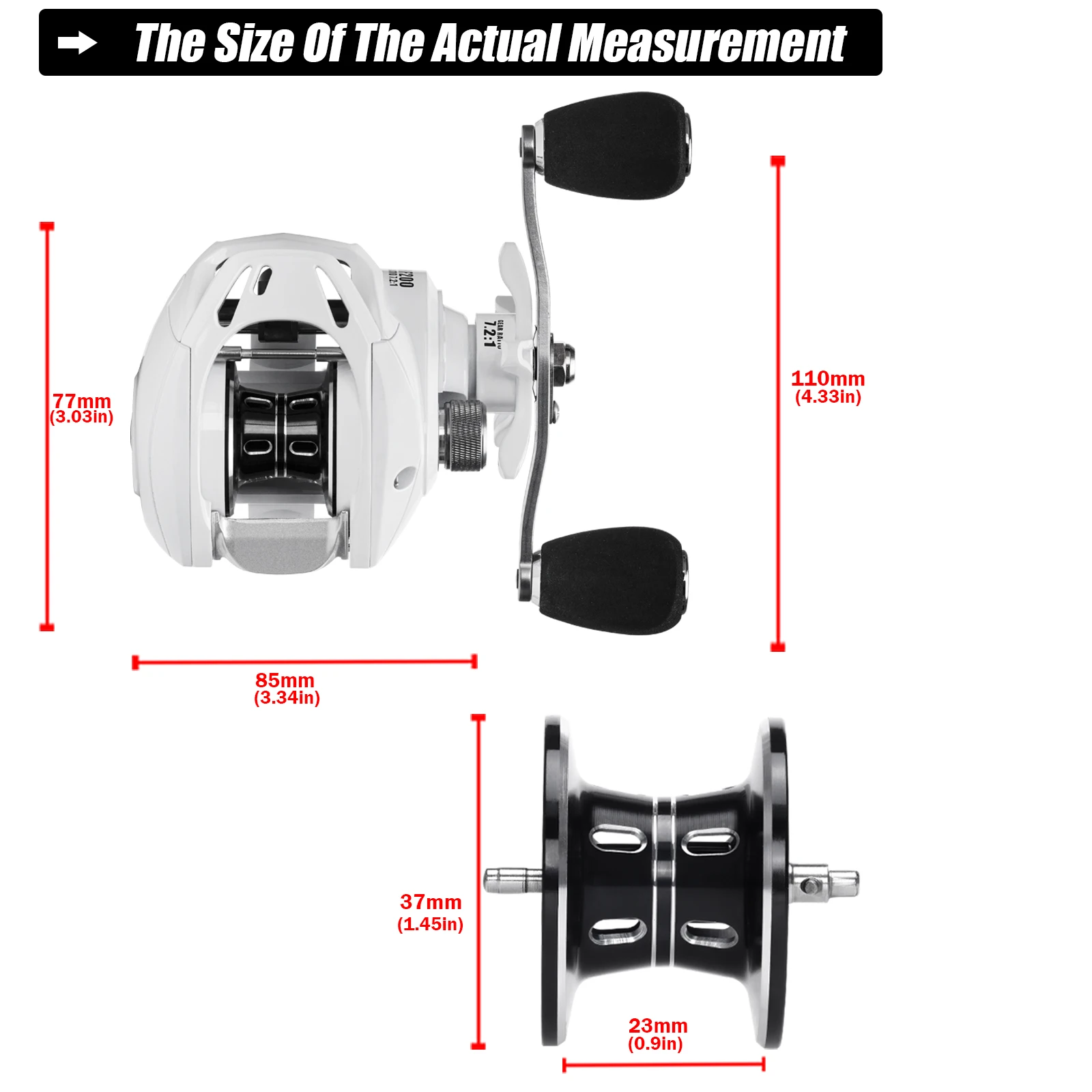 Experimentar precisión y rendimiento con este carrete de pesca de alta calidad