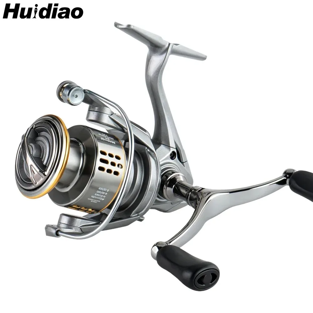 Carrete Spinning Huidiao – Doble Manivela, Arrastre 12KG para Lubina