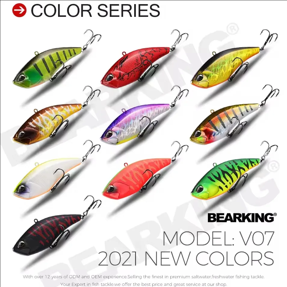 BEARKING Pro 100mm 32g bonitos Wobblers aparejos de pesca Señuelos de pesca cebo vibratorio para pesca en hielo accesorios artificiales - imagen 5
