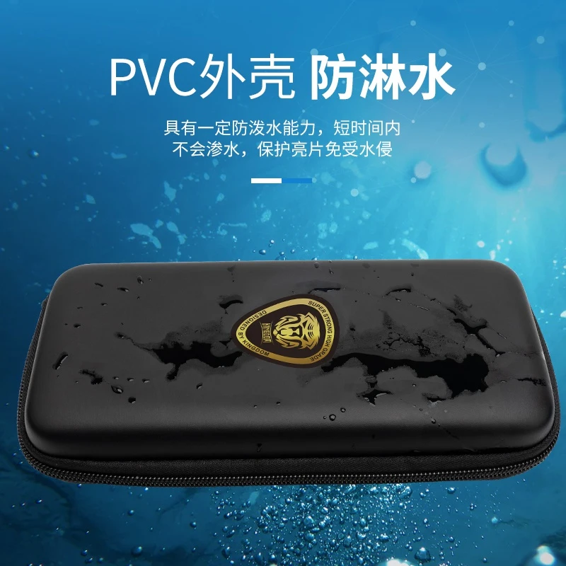 King Road Submicro bolsa de señuelos, caja de señuelos, cebo falso, bolsa de almacenamiento, resistente a la presión e impermeable, suministros de pesca con carcasa de PVC - imagen 5