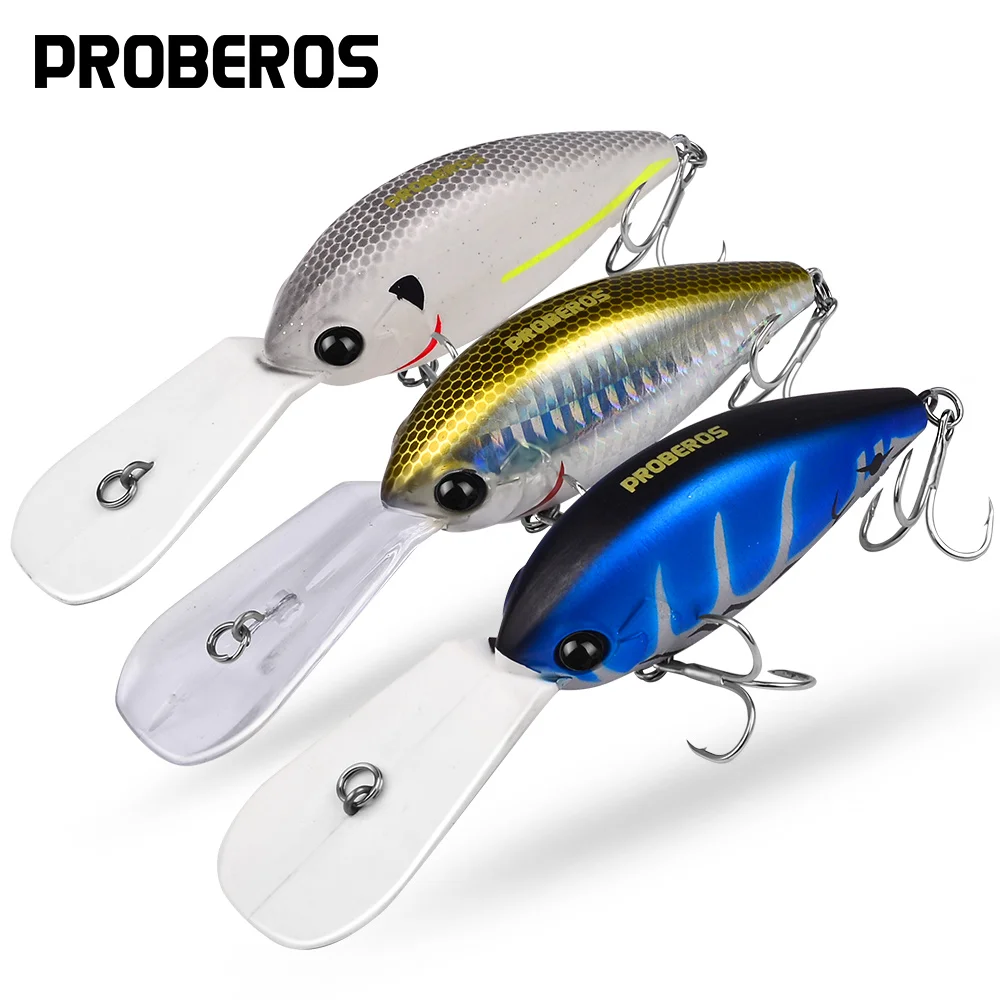 Proberos 12,5 CM 24,5g cebos de pesca de trucha pececillo Wobbler flotante duro Crankbait Jerkbait Artificial señuelo de pesca de trucha lubina - imagen 2