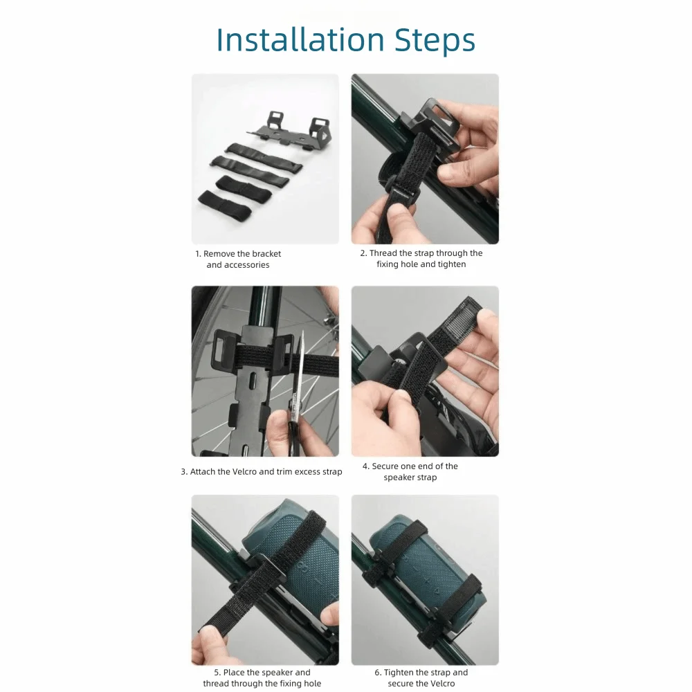 Soporte para caja de sonido de Material de nailon, antideslizante, compatible con Bluetooth, soporte para altavoz, correa ajustable, carrito de GOLF - imagen 2