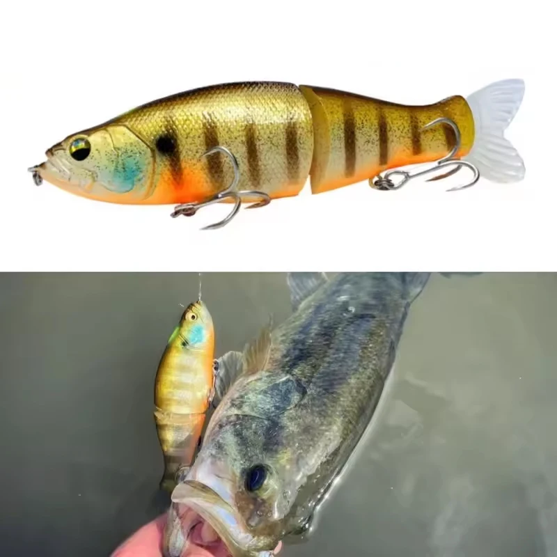 Señuelo de Pesca con lápiz de hundimiento multiarticulación, 28g, 135mm, Swimbait deslizante con cola suave, Wobbler, cebo Artificial para lubina de agua salada - imagen 3