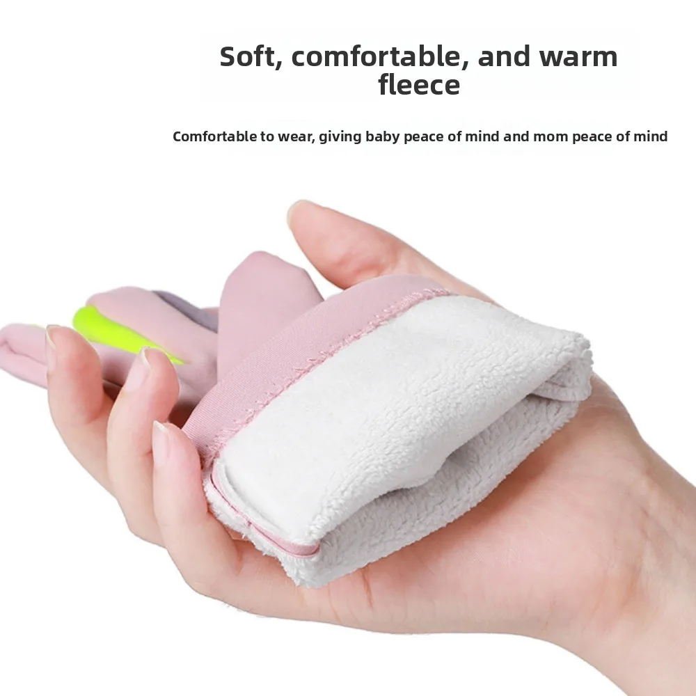 Guantes gruesos resistentes al desgaste para exteriores, textura del material de poliéster