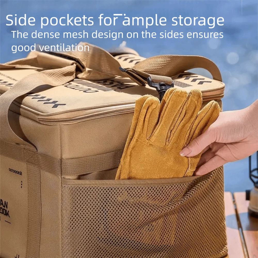 Nieuwe 36L Camping Warmte Opbergzakken Opvouwbare Waterdichte Innerlijke Opbergdozen Stevige Grote Capaciteit Isolatie Tas Outdoor - imagen 2