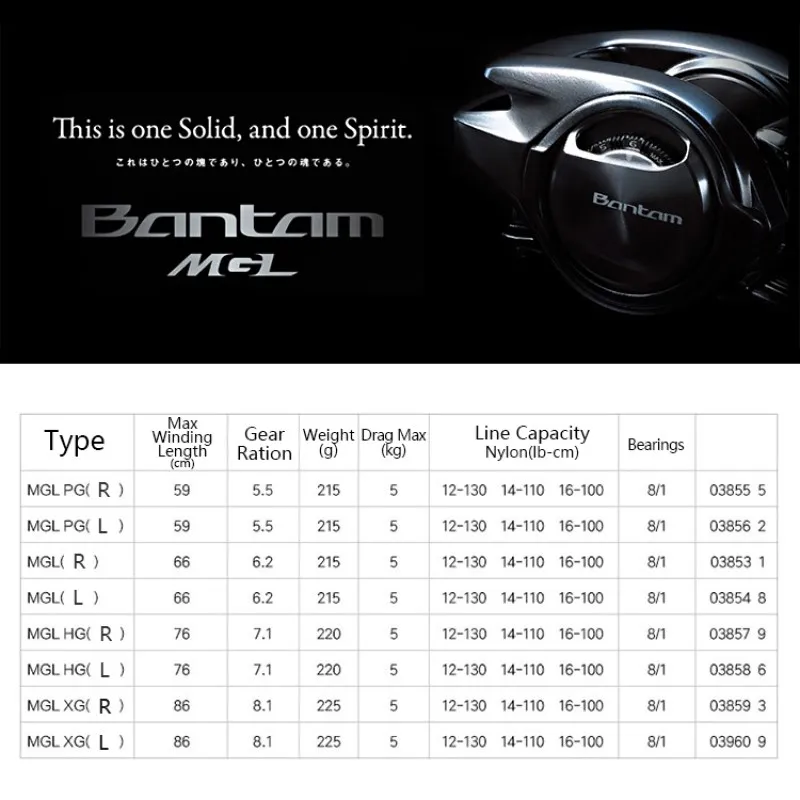 SHIMANO 2022 BANTAM MGL carrete de fundición HG XG 8 + 1BB relación de engranaje 5,5-8:1 carrete de pesca de agua salada Baitcasting Carretilha - imagen 4