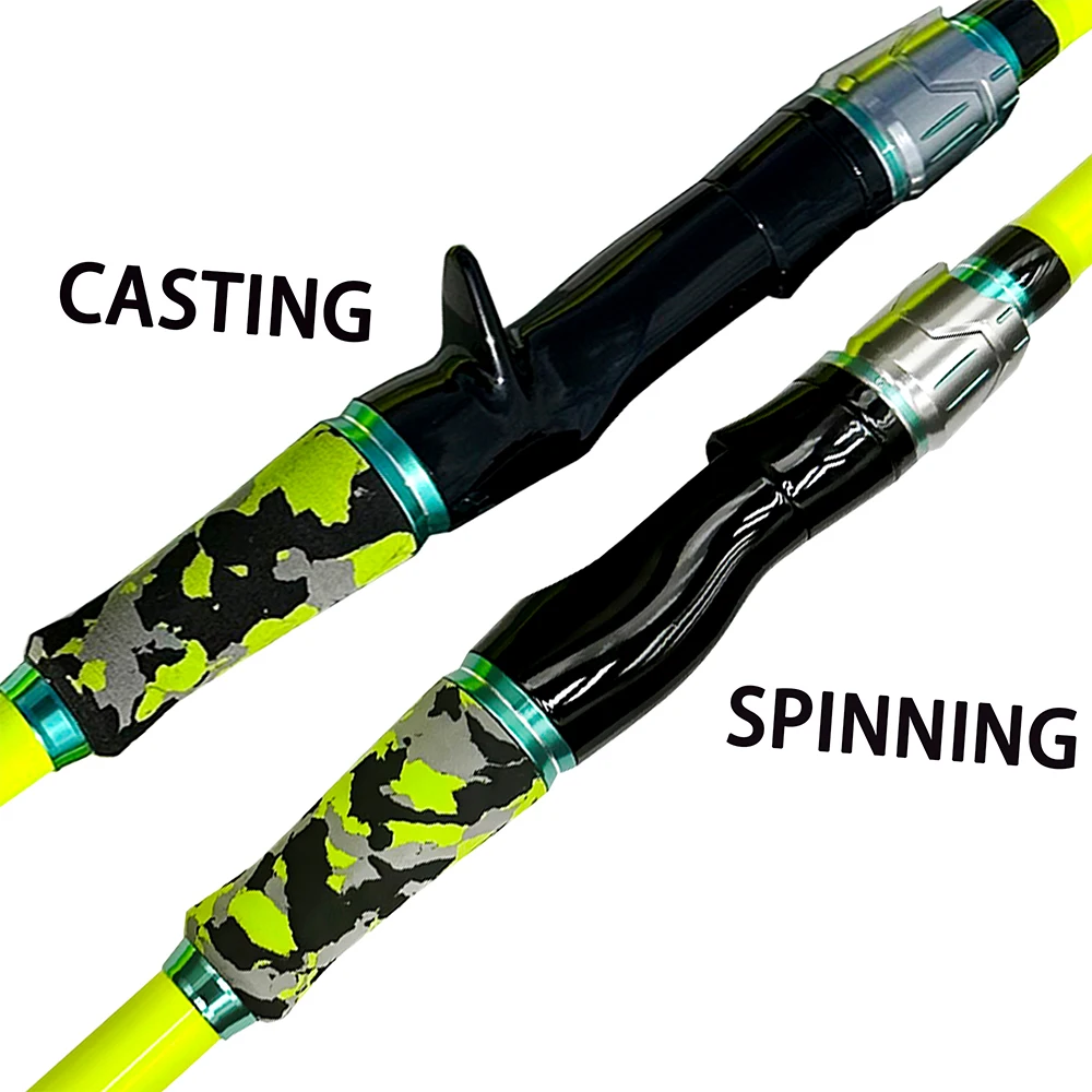 Caña de pescar de 2,1 M y 1,8 M, 4/5 secciones, fundición giratoria, peso de señuelo ultraligero, postes de fibra de carbono de 3,5-14g, pesca de agua dulce de viaje - imagen 3