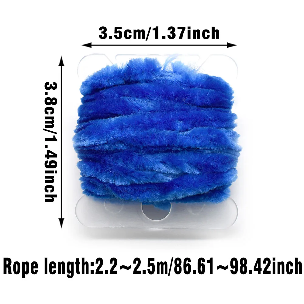 Hilo de chenilla de rayón para atar moscas, Material de goma para pata de Ninfa, gusanos, camisero, 4 metros - imagen 2