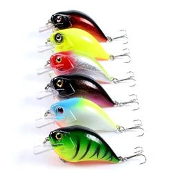 Señuelos de Pesca piezas Crankbait, Wobblers de 7,5 cm/15g, ojos 3D, flotante, de plástico Artificial, cebo duro para lubina, aparejos de Pesca
