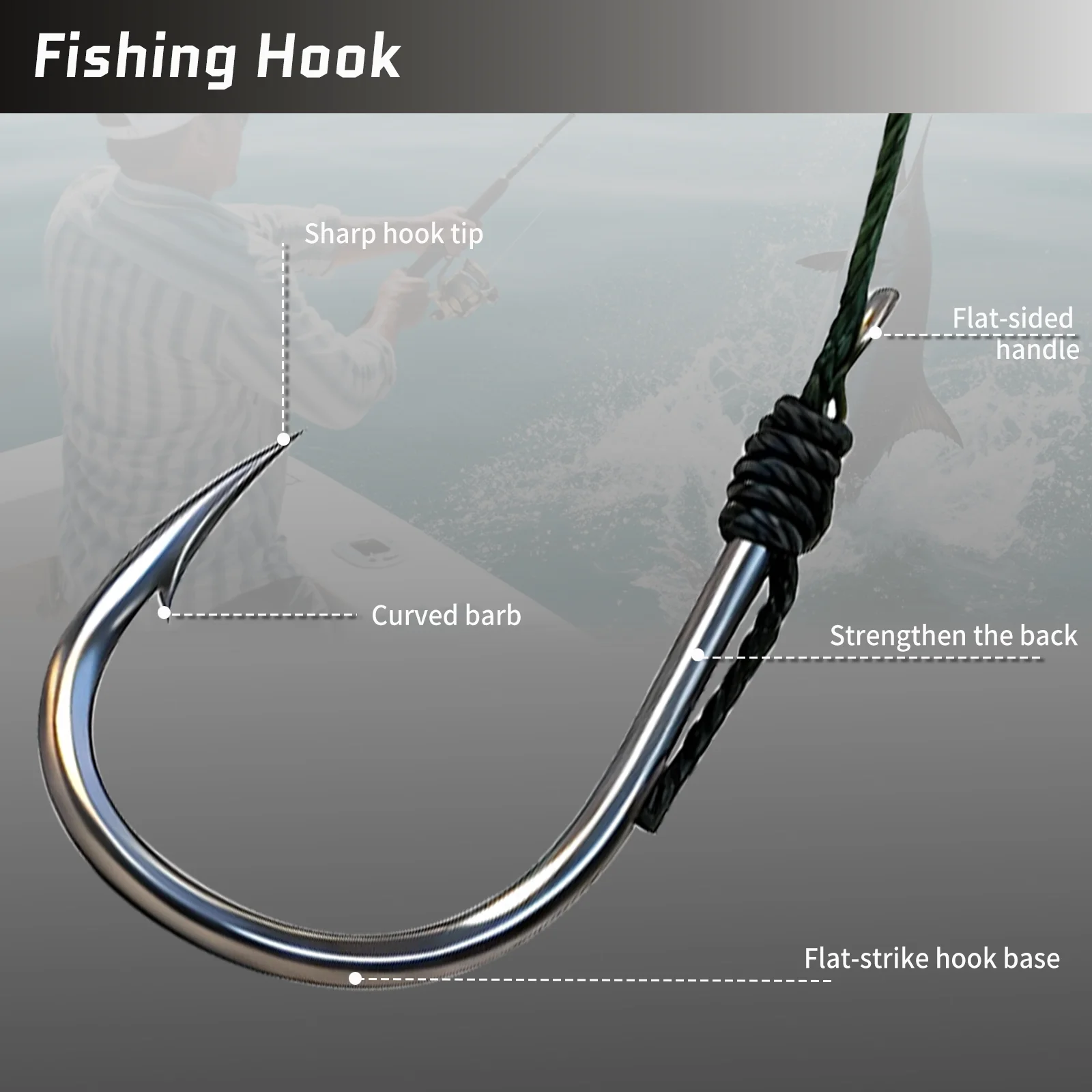 Anzuelos dobles con púas FishTrip Iseama – Para línea y líder - imagen 4