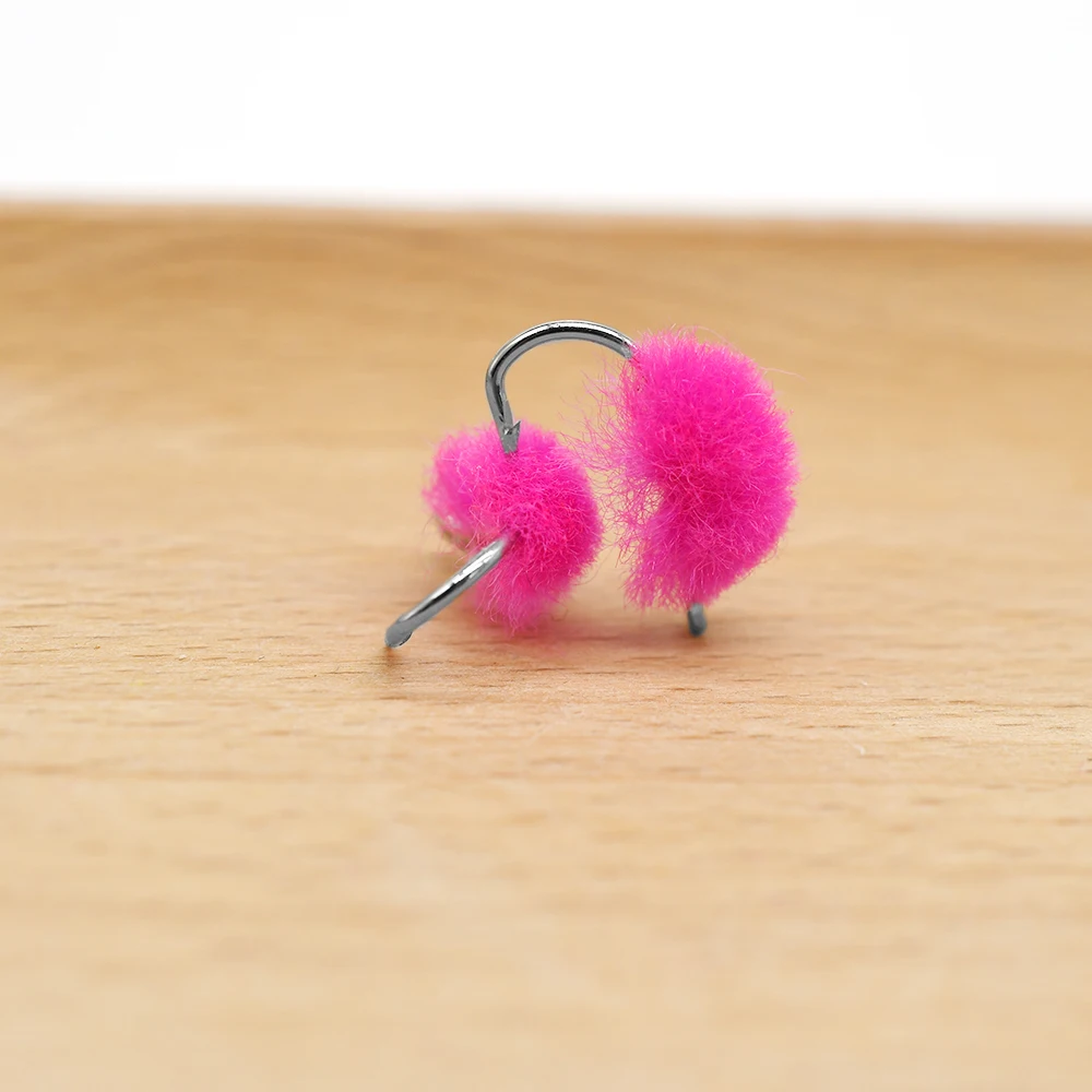 MNFT 10 Uds. Bebé llama huevo pesca con mosca estilo de competición ninfas imitar trucha salmón peces moscas cebo señuelos 10 colores disponibles - imagen 3