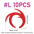 10pcs L red