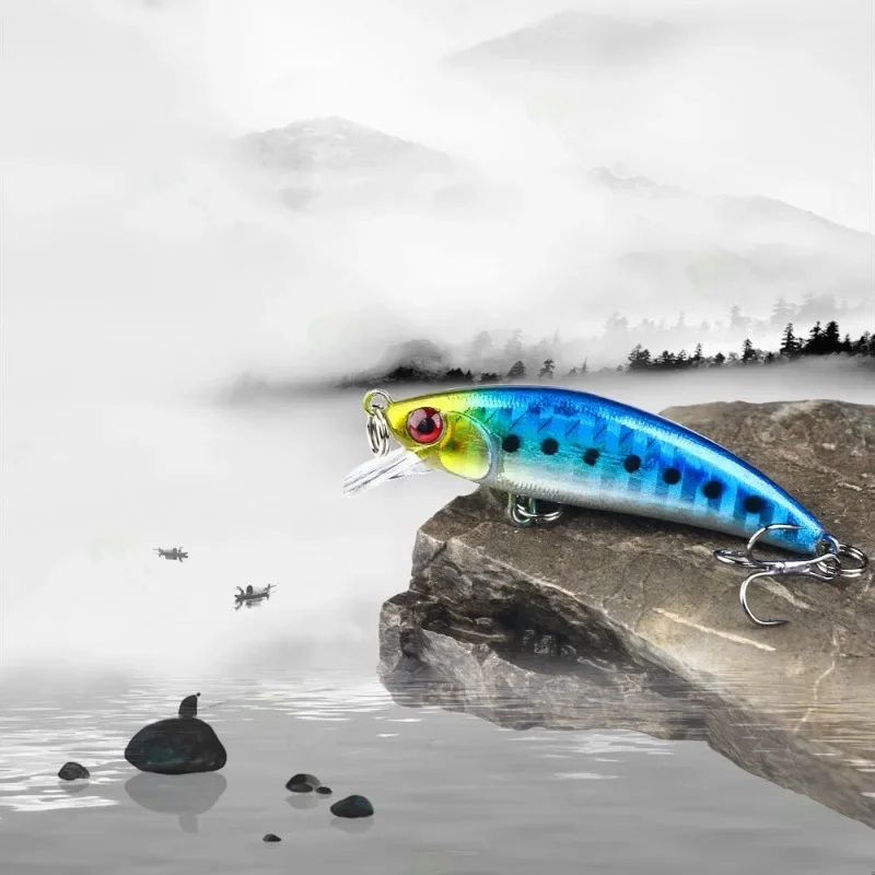 Señuelo de pesca Artificial, Crankbait Wobblers para Lucio, herramientas de pesca, 55mm, 4,8g, Bionic Isca, 1 unidad - imagen 4