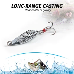 Goture Cucharas de pesca con anzuelos triples para mar y río