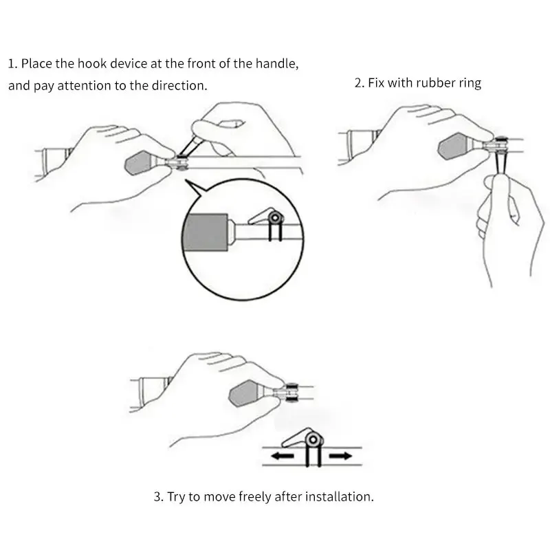 Soportes seguros para anzuelos, 10 Uds., gancho para caña de pescar, mantenimiento seguro para caña de pescar, aparejos de Pesca, accesorios de Pesca - imagen 5