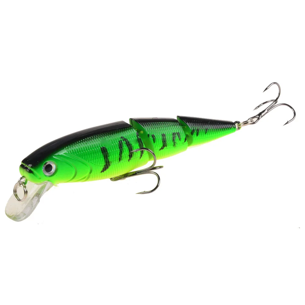 Señuelo de pesca duro de varias secciones, cebo Artificial para pececillos, Crankbait, Perch, carpa, 1 piezas - imagen 5