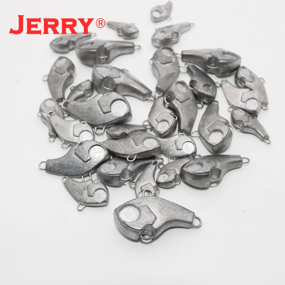 Jerry Rocky 5g10g15g 20 unids/lote sin pintar Metal fundido Jig cuchara Shore Casting Jigging pescado lubina señuelo de pesca cebo Artificial T - imagen 4