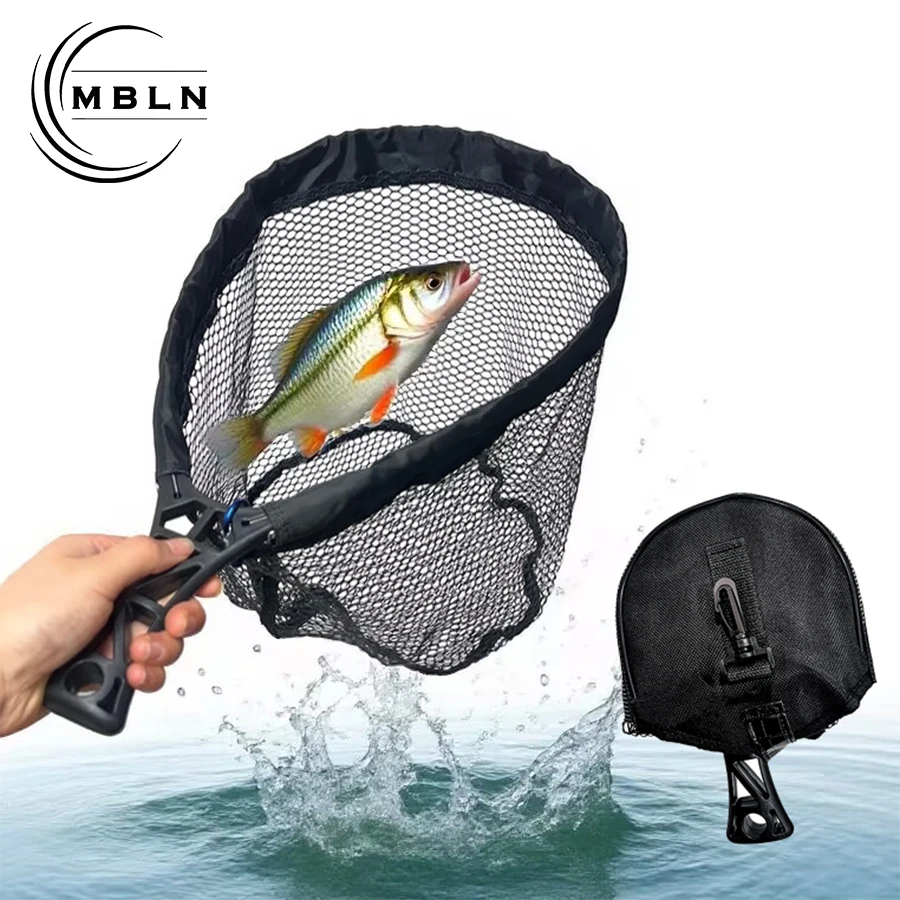 Red de aterrizaje plegable portátil para pesca con mosca y señuelos