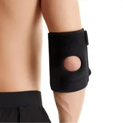 Coderas de seguridad deportivas de nailon EVA, coderas transpirables ajustables, coderas negras, soporte para gimnasio y deportes