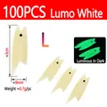 100pcs Lumo White L