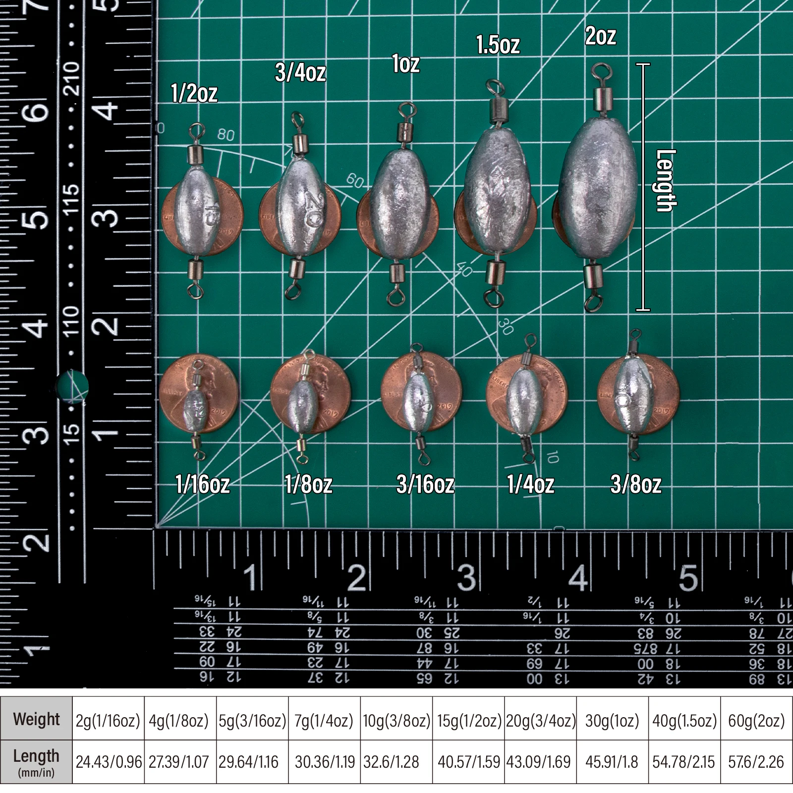 Plomo Doble Giro para Surfcasting y Pesca de Fondo - imagen 2