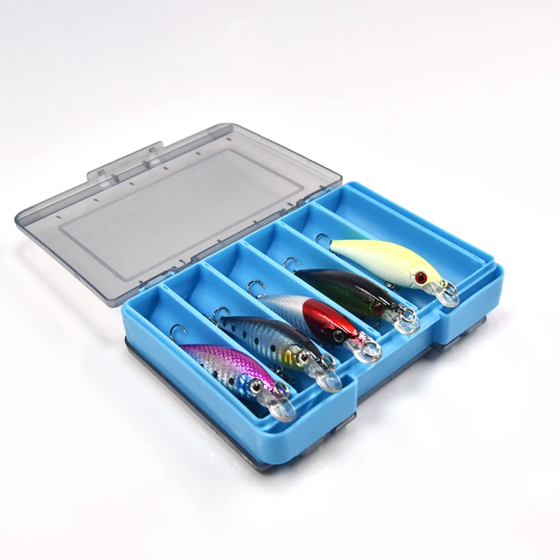 Caja de aparejos de pesca de doble cara, caja de almacenamiento de 12 celdas para cebo, señuelo, gancho, accesorios de herramientas de pesca, caja de almacenamiento para Wobblers - imagen 4