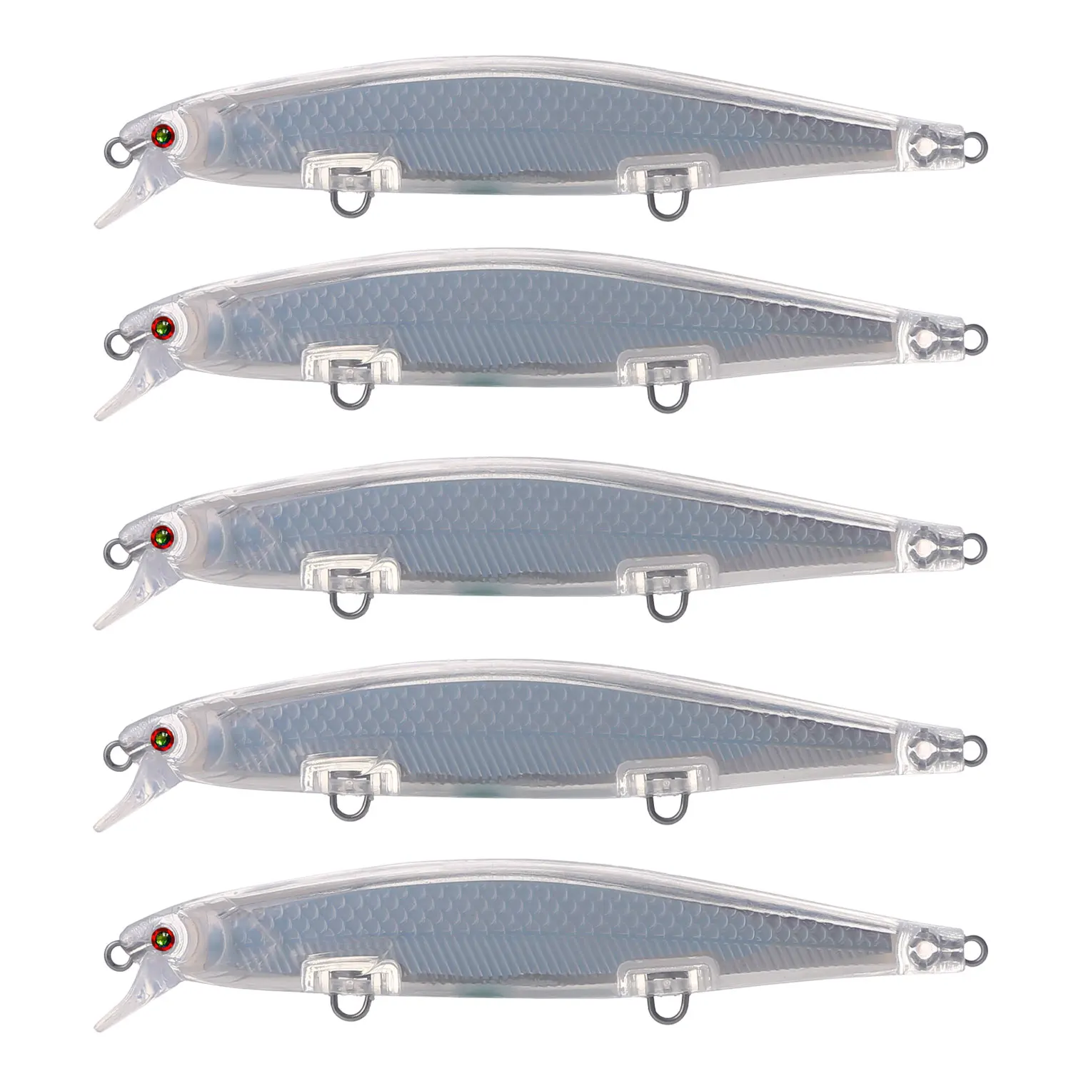 Señuelos Minnow transparentes sin pintar para bricolaje láser - imagen 2