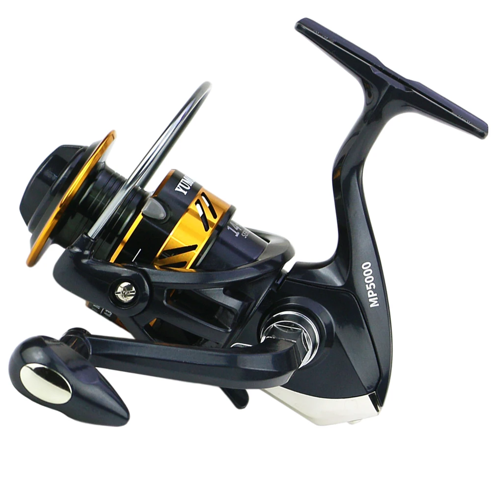 Carrete de pesca giratorio de Metal, alimentador de carpa de agua salada, carrete de fundición larga, ultraligero, relación de engranaje 5,5: 1, bobina de 1000-7000 - imagen 4