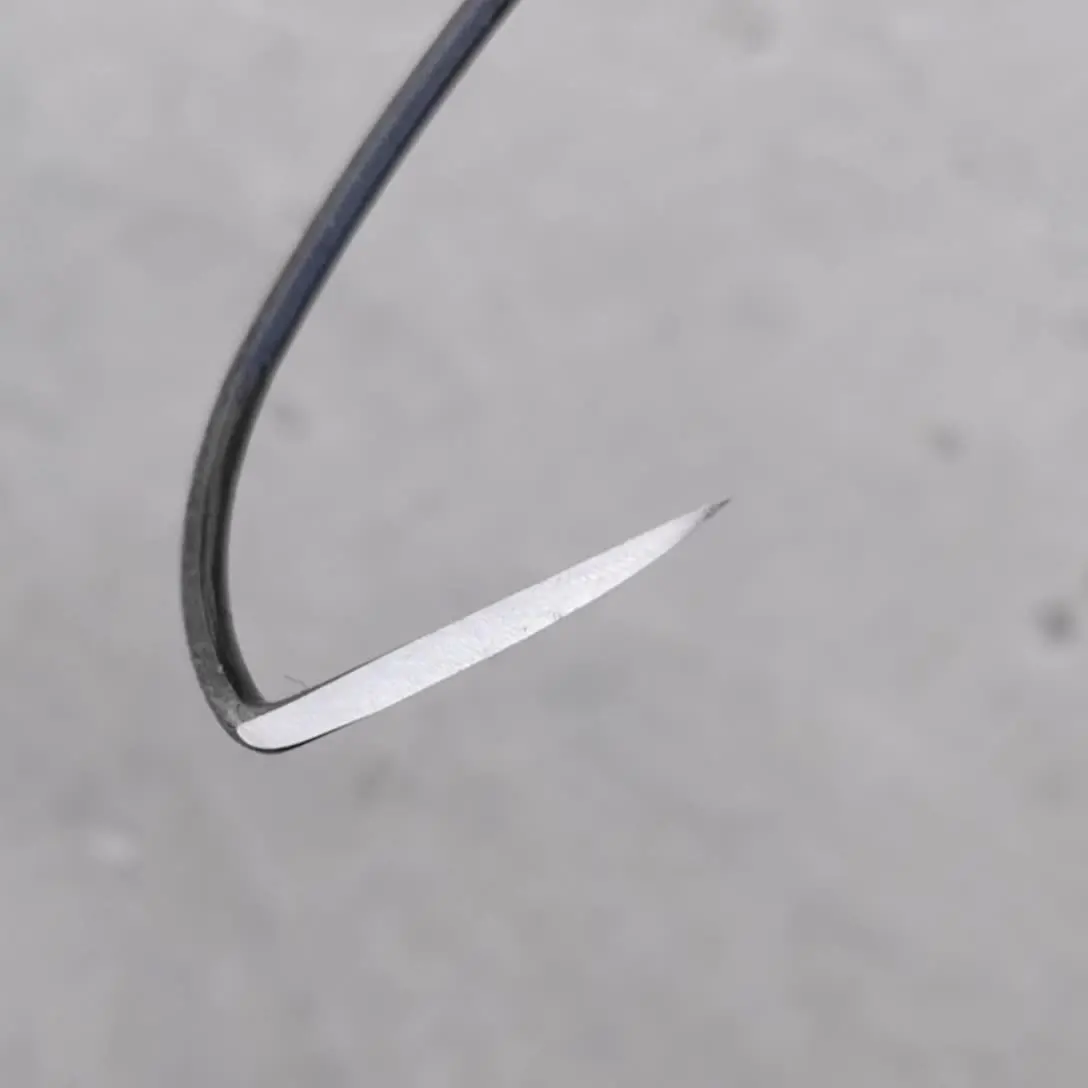 Anzuelo de mariposa para pesca en hielo de invierno, punta afilada, moler, sin barba, doble, acero alto en carbono, anzuelos afilados, lote de 5 piezas en oferta - imagen 5