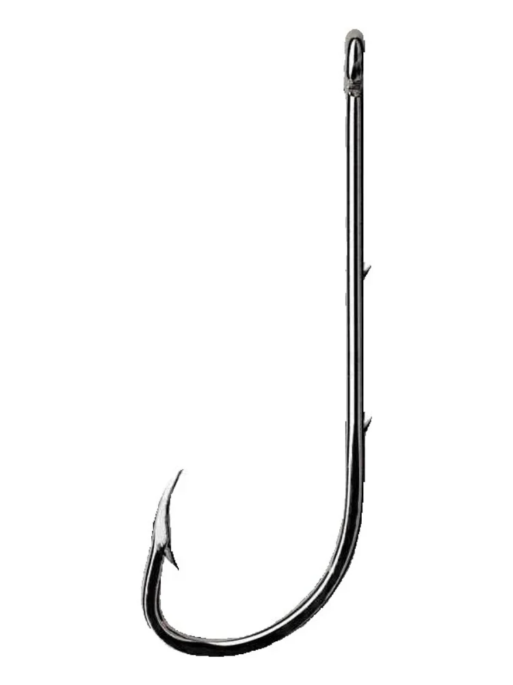 10 paquetes/lote de anzuelos Mustad para pesca de fundición de cebo vivo 92647-bn #   Ganchos largos dobles para respaldo, ganchos de acero con alto contenido de carbono - imagen 2