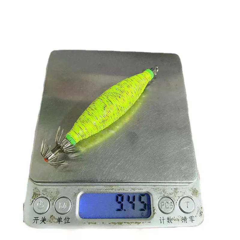 Como cebo duro que brilla, camarones suaves, pescadores, coronas de anzuelo, plantillas de calamar, juego de Señuelos de Pesca de Mar, sepia Artificial, cebos de pulpo, 10g12g - imagen 4