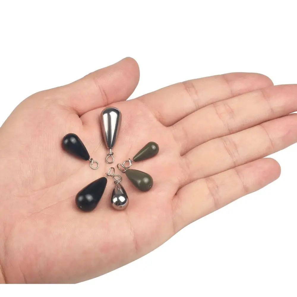 Elite TG 10 Uds pesas de plomo rápidas de tungsteno, 1,3g-21g tackel de pesca tipo bala de lubina dorada, conector de gancho de aparejo libre/Texas/Carolina - imagen 5