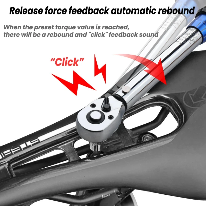 Juego de llaves dinamométricas preestablecidas de doble escala, 32 Uds., 2-24N.m, 1/4 pulgadas, para reparación de trinquete de bicicleta y motocicleta, juego de llaves de tubo - imagen 2