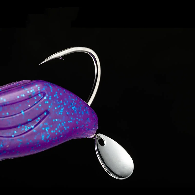 Señuelo de pesca de goma de rana suave, cebos blandos con forma de renacuajo, anzuelo Sigle, 7cm/14g - imagen 3