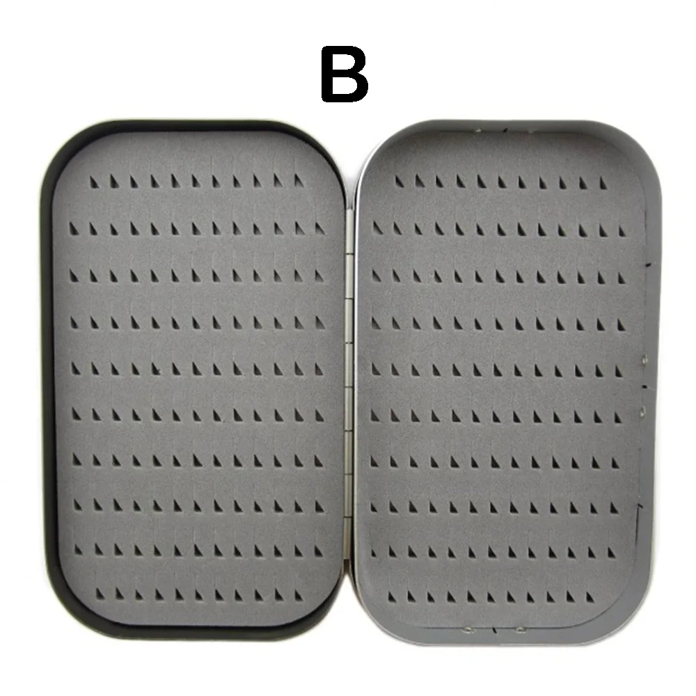 Cajas de pesca con mosca de aluminio clásicas Aventik Art con espuma EVA de 2 lados, cajas de pesca con mosca ligeras y corrustion de 6,1x3,7x1,1 pulgadas - imagen 4
