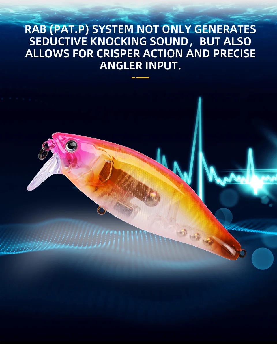 Experimente la mejor sensación de pesca con el sistema Rab Pat P