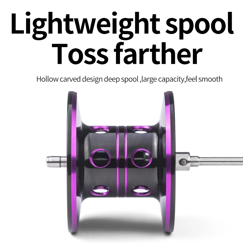 Carrete de pesca Baitcasting para niños AF2000 7,2: 1 arrastre máximo 17LB ultraligero 212g 25 niveles frenado magnético carrete de pesca de fundición larga - imagen 4