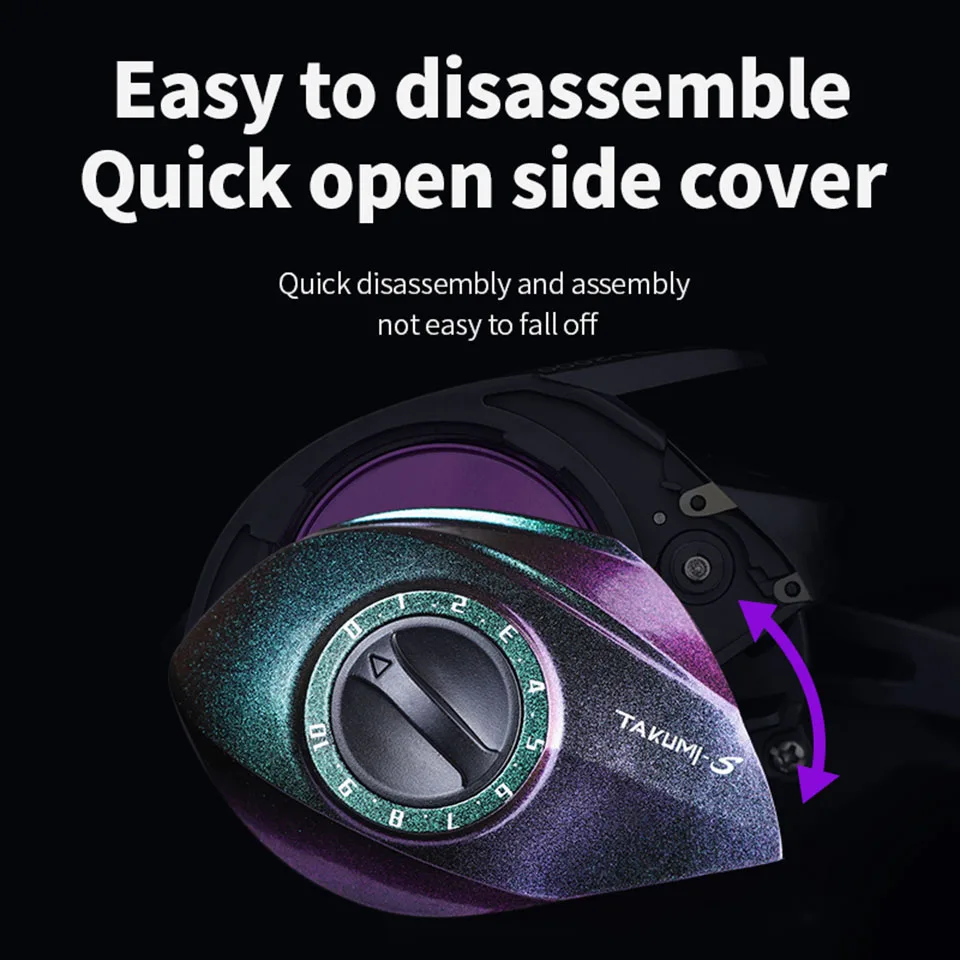 WALK FISH-carrete de Baitcasting serie BJ2000 5 + 1BB, arrastre máximo de 8kg, relación de engranaje 7,2: 1, carrete de pesca de fundición giratoria para carpa - imagen 4