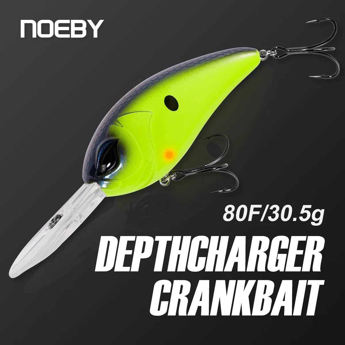 NOEBY-señuelo de pesca flotante para pececillo, cebo duro Artificial para lubina, Lucio, agua salada, 8cm, 30,5g