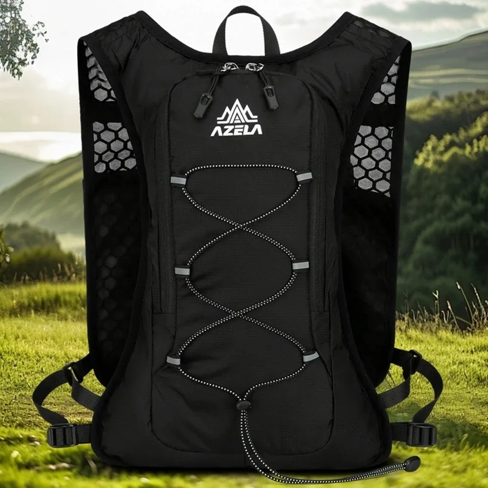 Mochila impermeable para hidratación al aire libre, mochila de escalada transpirable ultraligera, reflectante multifuncional - imagen 4