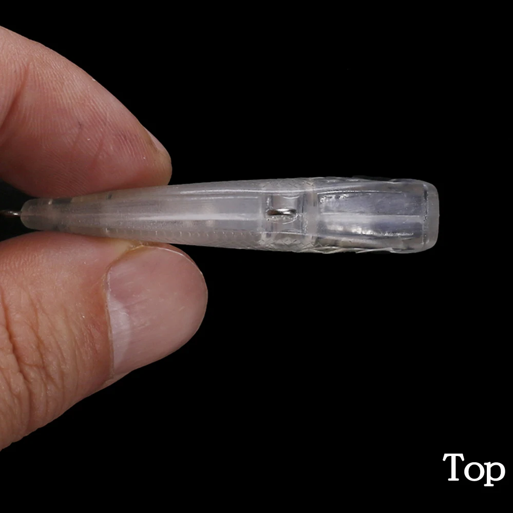 Chan'sHuang-señuelo de pesca Artificial, cebo en blanco sin pintar, 5CM, 13,2G, hundimiento de CrankBait, vibración, hecho a mano, bricolaje, 20 piezas - imagen 5