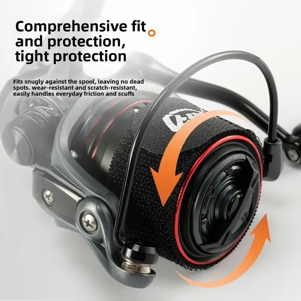 Carrete de pesca, cinturón de carrete de pesca, banda de rueda giratoria, cinturón de protección de carrete de pesca, herramienta de aparejos de pesca, 4 Uds. - imagen 2