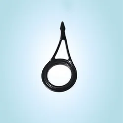 Accesorios acero inoxidable negro guía ojo cerámica para caña pescar